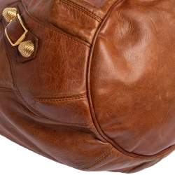 Pre Owned Balenciaga Automne Leather GGH Pompon Hobo