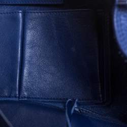 مملوكة مسبقًا Balenciaga Navy Blue Leather Papier A4 Tote