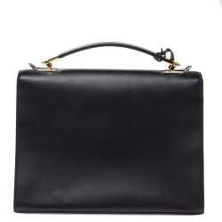 Pre Owned حقيبة بالنسياغا "لو ديكس كارتابل" يد علوية جلد ثعبان و جلد أسود