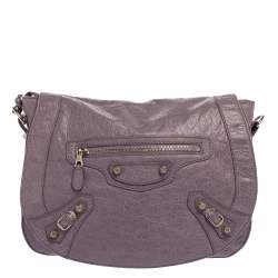 Balenciaga Glycine Agneau Leather RSH Neo Folk Messenger Bag