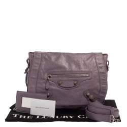 Balenciaga Glycine Agneau Leather RSH Neo Folk Messenger Bag