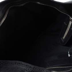 Pre Owned حقيبة يد بالنسياغا جي أتش سيتي جلد بروغي أسود