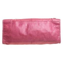 مملوكة مسبقًا حقيبة يد بالنسياغا جي جي أتش بارت تايم جلد وردي