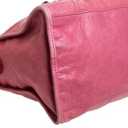 مملوكة مسبقًا حقيبة يد بالنسياغا جي جي أتش بارت تايم جلد وردي