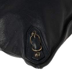Pre Owned Balenciaga Bleu Obscur Leather Milkyway Papier Messenger Bag