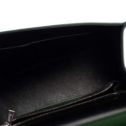مملوكة مسبقًا Balenciaga Green Leather Le Dix Cartable Top Handle Bag