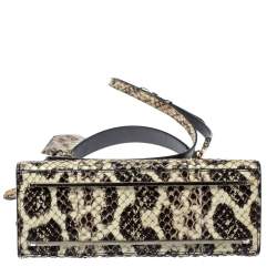 Pre Owned Balenciaga Cream Python Le Dix Cartable S Top Handle Bag