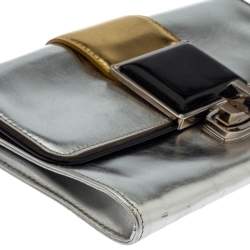 Pre Owned Balenciaga Multicolor Leather Cherche Clutch