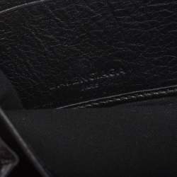 Pre Owned Balenciaga Black Leather City Zip Around Wallet