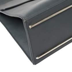 مملوكة مسبقًا Balenciaga Ash Blue Leather Le Dix Cartable Top Handle Bag