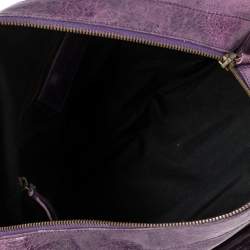 Pre Owned Balenciaga Raisin Leather RH Twiggy Satchel