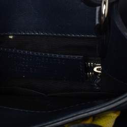 Pre Owned حقيبة يد توتس بالنسياغا ميني أول أفترنون جلد سحلية وجلد أصفر/أزرق