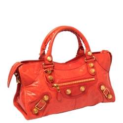 Pre Owned Balenciaga Rouge Leather GGH Part Time Tote