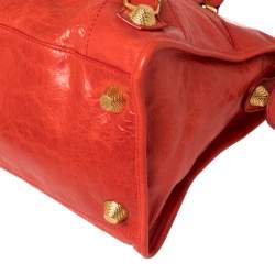 Pre Owned Balenciaga Rouge Leather GGH Part Time Tote
