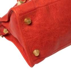 Pre Owned Balenciaga Rouge Leather GGH Part Time Tote