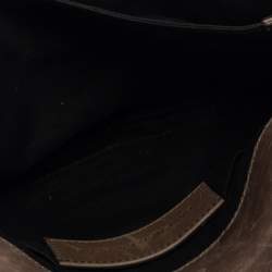 Pre Owned Balenciaga Beige/Blue Leather Luna Clutch