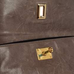 Pre Owned Balenciaga Beige/Blue Leather Luna Clutch