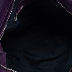 Pre Owned Balenciaga Raisin Lambskin Leather SGH Midday Tote