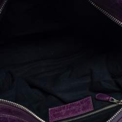 Pre Owned Balenciaga Raisin Lambskin Leather SGH Midday Tote