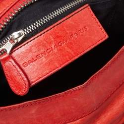 Pre Owned Balenciaga Rogue Vermillon Leather GSH City Tote