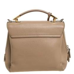 مملوكة مسبقًا Balenciaga Beige Leather Le Dix Cartable Top Handle Bag