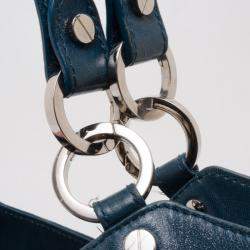 مملوكة مسبقًا Balenciaga Blue Lambskin Sac Clous