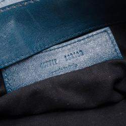 مملوكة مسبقًا Balenciaga Blue Lambskin Sac Clous