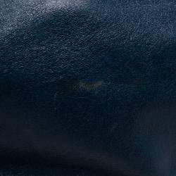 مملوكة مسبقًا Balenciaga Blue Lambskin Sac Clous