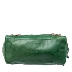Pre Owned Balenciaga Pommier Leather GGH Midday Bag