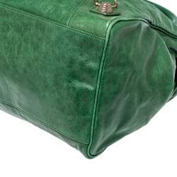 Pre Owned Balenciaga Pommier Leather GGH Midday Bag