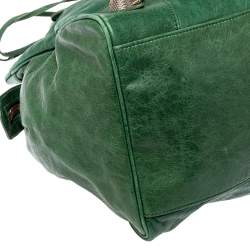 Pre Owned Balenciaga Pommier Leather GGH Midday Bag