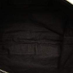 Pre Owned Balenciaga Black Motocross Classic Clip L Leather Clutch Bag