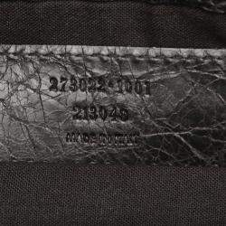 Pre Owned Balenciaga Black Motocross Classic Clip L Leather Clutch Bag