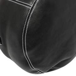 مملوكة مسبقًا حقيبة هوبو بالنسياغا اير جلد أسود