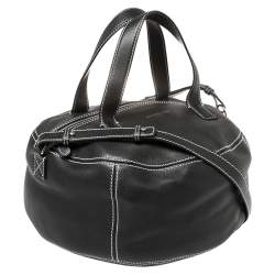 مملوكة مسبقًا حقيبة هوبو بالنسياغا اير جلد أسود