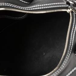 مملوكة مسبقًا حقيبة هوبو بالنسياغا اير جلد أسود