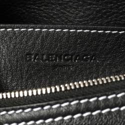 مملوكة مسبقًا حقيبة هوبو بالنسياغا اير جلد أسود