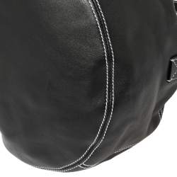 مملوكة مسبقًا حقيبة هوبو بالنسياغا اير جلد أسود