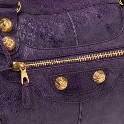 Pre Owned Balenciaga Raisin Leather GGH Work Tote