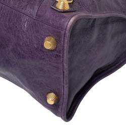Pre Owned Balenciaga Raisin Leather GGH Work Tote