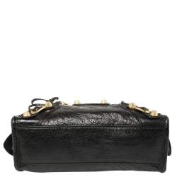 Pre Owned Balenciaga Black Leather Mini Classic City Bag