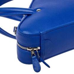 Balenciaga Blue Leather Triangle Electric Duffle Bag