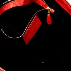 Pre Owned Balenciaga Vermillon Leather Giant Work Bag