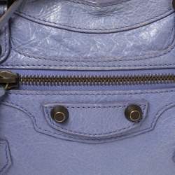 Pre Owned Balenciaga Glycine Leather Mini Classic City Bag
