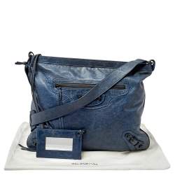Pre Owned  Balenciaga Ocean Leather RH Flat Messenger Bag