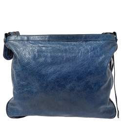Pre Owned  Balenciaga Ocean Leather RH Flat Messenger Bag