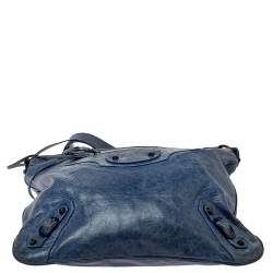 Pre Owned  Balenciaga Ocean Leather RH Flat Messenger Bag