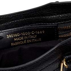 Pre Owned Balenciaga Black Leather Mini Classic Metallic Edge City Bag