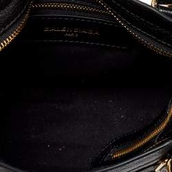 Pre Owned Balenciaga Black Leather Mini Classic Metallic Edge City Bag