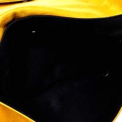 Pre Owned حقيبة كلتش بالنسياغا موتوكروس غيانت 21 مظروف جلد أصفر